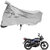 AutoRetail Dust Proof Two Wheeler Polyster Cover for Hero Splendor NXG (Mirror Pocket, Silver Color)