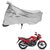 AutoRetail Two Wheeler Polyster Cover for Hero Achiever with Sun Protection (Mirror Pocket, Silver Color)