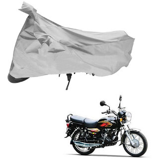                       AutoRetail Dust Proof Two Wheeler Polyster Cover for TVS Max 4R (Mirror Pocket, Silver Color)                                              