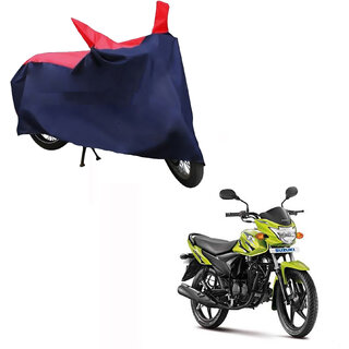                       AutoRetail Custom Made Two Wheeler Polyster Cover for Suzuki Slingshot (Mirror Pocket, Red and Blue Color)                                              