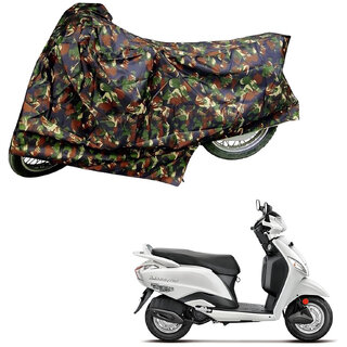                       AutoRetail Two Wheeler Polyster Cover for Hero Maestro with Mirror Pocket (Jungle Color)                                              
