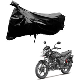                      AutoRetail Dust Proof Two Wheeler Polyster Cover for Hero Passion XPRO (Mirror Pocket, Black Color)                                              