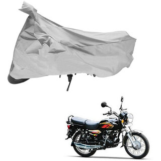                       AutoRetail UV Resistant Two Wheeler Polyster Cover for TVS Max 4R (Mirror Pocket, Grey Color)                                              
