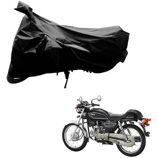                       AutoRetail Dust Proof Two Wheeler Polyster Cover for Hero Splendor Pro Classic (Mirror Pocket, Black Color)                                              