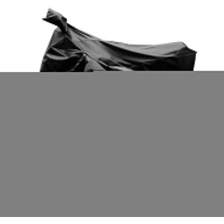                       AutoRetail Two Wheeler Polyster Cover for Bajaj V15 with Sun Protection (Mirror Pocket, Black Color)                                              