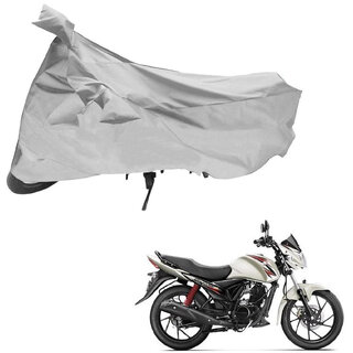                       AutoRetail Two Wheeler Polyster Cover for Suzuki Slingshot Plus with Mirror Pocket (Grey Color)                                              