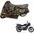 AutoRetail Custom Made Two Wheeler Polyster Cover for Bajaj DisPolyster Cover 100T (Mirror Pocket, Jungle Color)