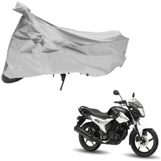                       AutoRetail Two Wheeler Polyster Cover for Yamaha SZ-R with Mirror Pocket (Grey Color)                                              