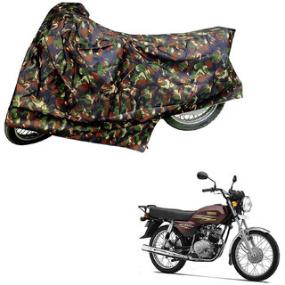                      AutoRetail UV Resistant Two Wheeler Polyster Cover for Yamaha Crux (Mirror Pocket, Jungle Color)                                              