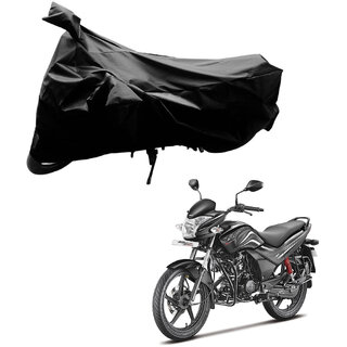                       AutoRetail Weather Resistant Two Wheeler Polyster Cover for Hero Passion XPRO (Mirror Pocket, Black Color)                                              