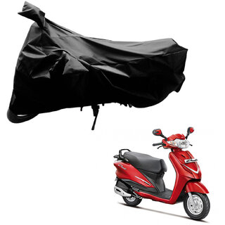                       AutoRetail Water Resistant Two Wheeler Polyster Cover for Hero Duet (Mirror Pocket, Black Color)                                              
