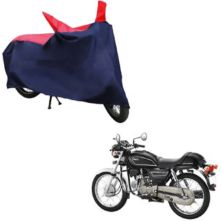                       AutoRetail Two Wheeler Polyster Cover for Hero Splendor Pro Classic with Sun Protection (Mirror Pocket, Red and Blue Color)                                              