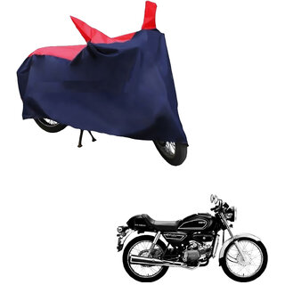                       AutoRetail Weather Resistant Two Wheeler Polyster Cover for Hero Splendor Pro Classic (Mirror Pocket, Red and Blue Color)                                              