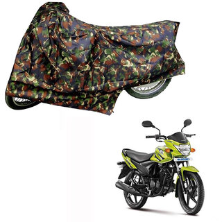                       AutoRetail Perfect Fit Two Wheeler Polyster Cover for Suzuki Slingshot (Mirror Pocket, Jungle Color)                                              