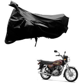 AutoRetail Weather Resistant Two Wheeler Polyster Cover for Yamaha Crux (Mirror Pocket, Black Color)