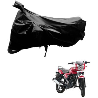                       AutoRetail Water Resistant Two Wheeler Polyster Cover for TVS Jive (Mirror Pocket, Black Color)                                              