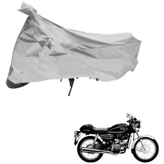                       AutoRetail Weather Resistant Two Wheeler Polyster Cover for Hero Splendor Pro Classic (Mirror Pocket, Grey Color)                                              