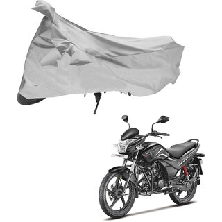                       AutoRetail Weather Resistant Two Wheeler Polyster Cover for Hero Passion XPRO (Mirror Pocket, Grey Color)                                              