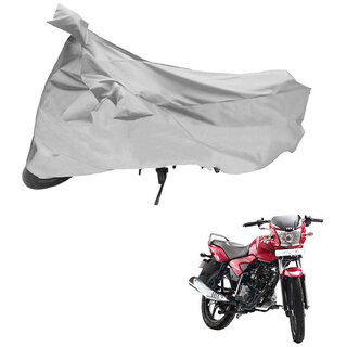                       AutoRetail Custom Made Two Wheeler Polyster Cover for TVS Jive (Mirror Pocket, Silver Color)                                              