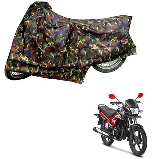                       AutoRetail Weather Resistant Two Wheeler Polyster Cover for Honda Dream Neo (Mirror Pocket, Jungle Color)                                              