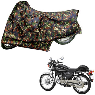                       AutoRetail Water Resistant Two Wheeler Polyster Cover for Hero Splendor Pro Classic (Mirror Pocket, Jungle Color)                                              