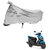 AutoRetail Custom Made Two Wheeler Polyster Cover for Yamaha Ray Z (Mirror Pocket, Silver Color)