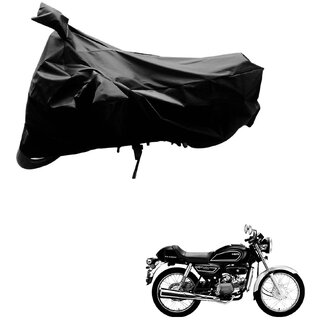                       AutoRetail Custom Made Two Wheeler Polyster Cover for Hero Splendor Pro Classic (Mirror Pocket, Black Color)                                              