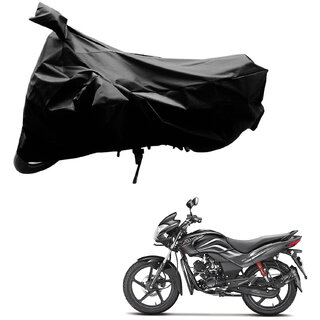                       AutoRetail Custom Made Two Wheeler Polyster Cover for Hero Passion Pro (Mirror Pocket, Black Color)                                              