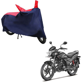                       AutoRetail Custom Made Two Wheeler Polyster Cover for Hero Passion XPRO (Mirror Pocket, Red and Blue Color)                                              