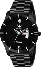 Lorenz Day  Date functioning Black Dial Men's Analog Watch- 1089A