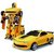 2 in 1 Transform Robot Races Car Toy with Bright Lights and Music - Without Remote
