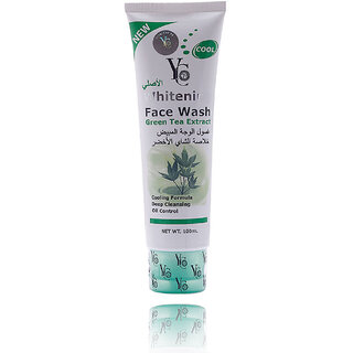 New YC Whitening Face Wash Green Tea Extract 100ml Deep Cleansing Oil Control