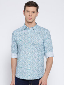 Casual Printed Slim Fit Cotton Shirt For Men
