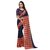 SOFTIEONS E-COMMERCE Sarees Floral Print Multicolor Georgette Fashion Casual wear Women's Saree/Sari With Blouse Piece.