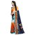 SOFTIEONS E-COMMERCE Sarees Floral Print Multicolor Georgette Fashion Casual wear Women's Saree/Sari With Blouse Piece.