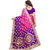 SOFTIEONS E-COMMERCE Sarees Animal Print Pink And Purple  Coloured Khadi Traditional Party Wear Women's Saree/Sari With Blouse Piece.
