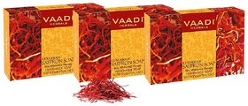 Vaadi Herbals LUXURIOUS SAFFRON SOAP Skin Whitening Therapy (Pack of 3)