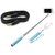 Combo of BW Selfie Stick and Aux Cable (Assorted Colors)