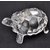 Chinese Feng Shui Tortoise Turtle, Crystal Glass Statue, White Clear, 8 x 5 CM