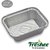 Freshee Pack of 4 x 25 pcs Aluminium Silver Foil Container 250ml  Food Storage Disposable Containers with Lid For Kitch