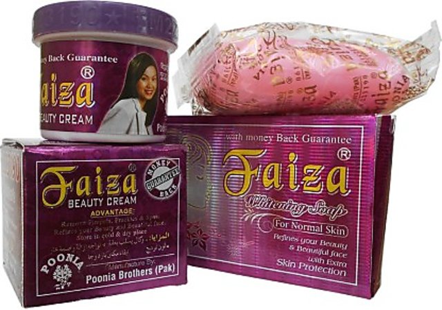 Buy Faiza Beauty Cream and Whitening Fairness Soap Combo Set of