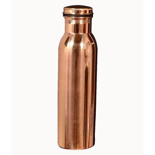                      Copper Water Bottle Plain 900 ml                                              