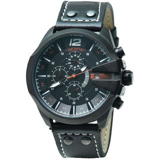 Buy Skone 9430E 3 Men Black Chronograph Watch Online 2942 from ShopClues