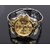 Rosara Gold Round Dial Metal Strap Analog Formal Watch For Men
