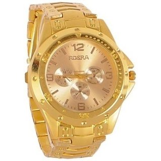 Gold Analog Watch For Men