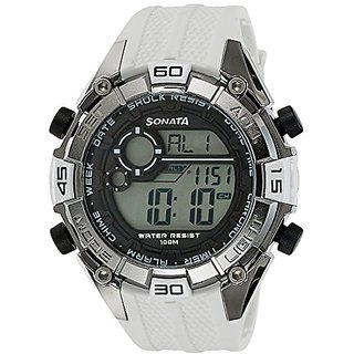 Buy Sonata Ocean Series III Digital Grey Dial Unisex Watch
