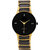 IIK Collection Gold  Black Strap Metal Fashionable Watch For Men  Boy