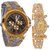 Rosra Black  Gold Quartz Couple Watches