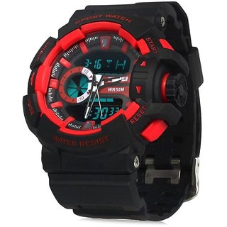 Buy Skmei WR50M Red Analog With Digital latest Designing Stylist Sport ...
