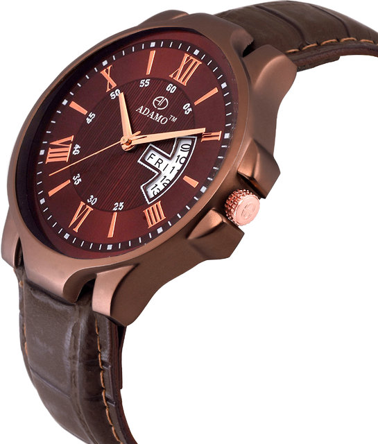 Brown Day Date Watch For Men